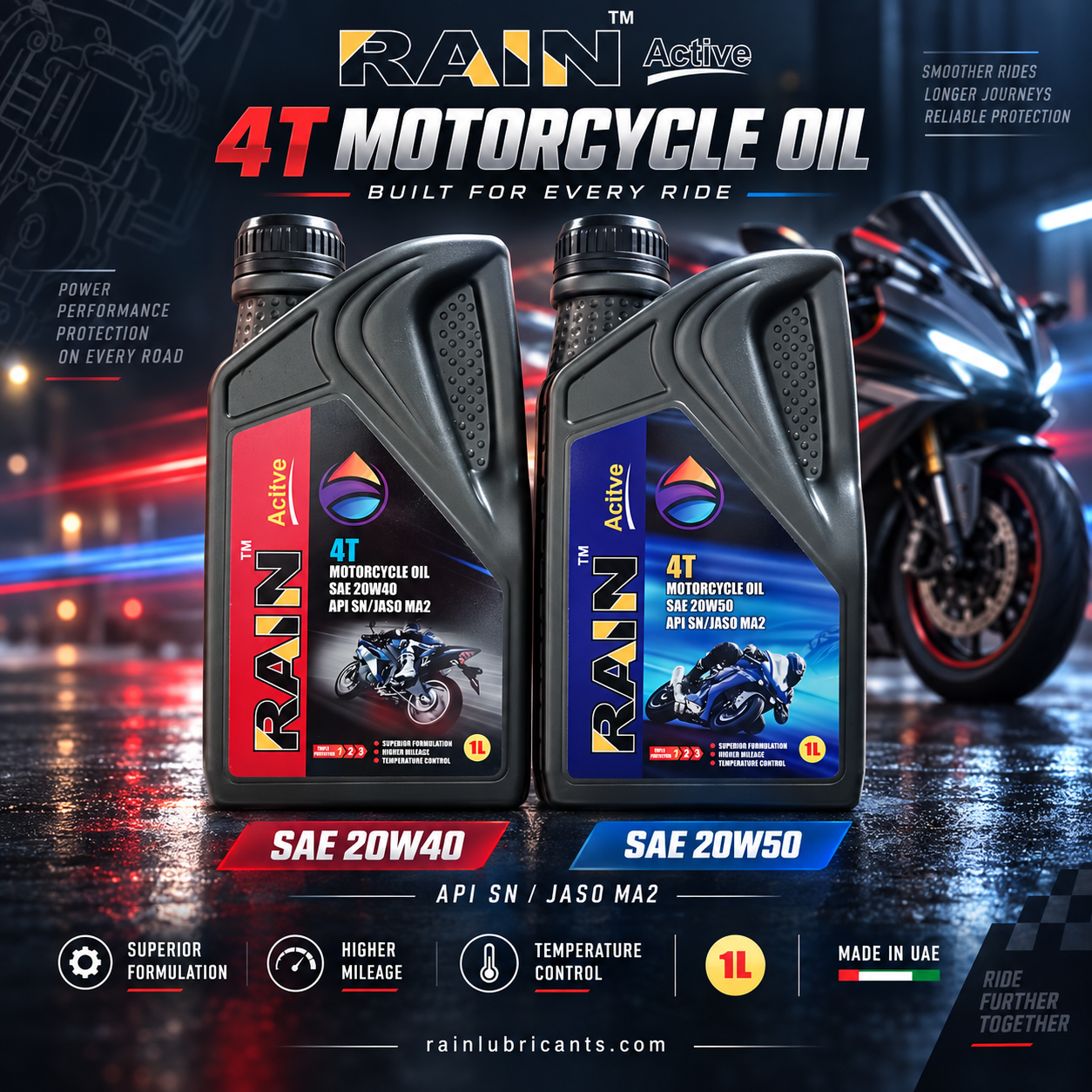 4T Motor cycle oil 
